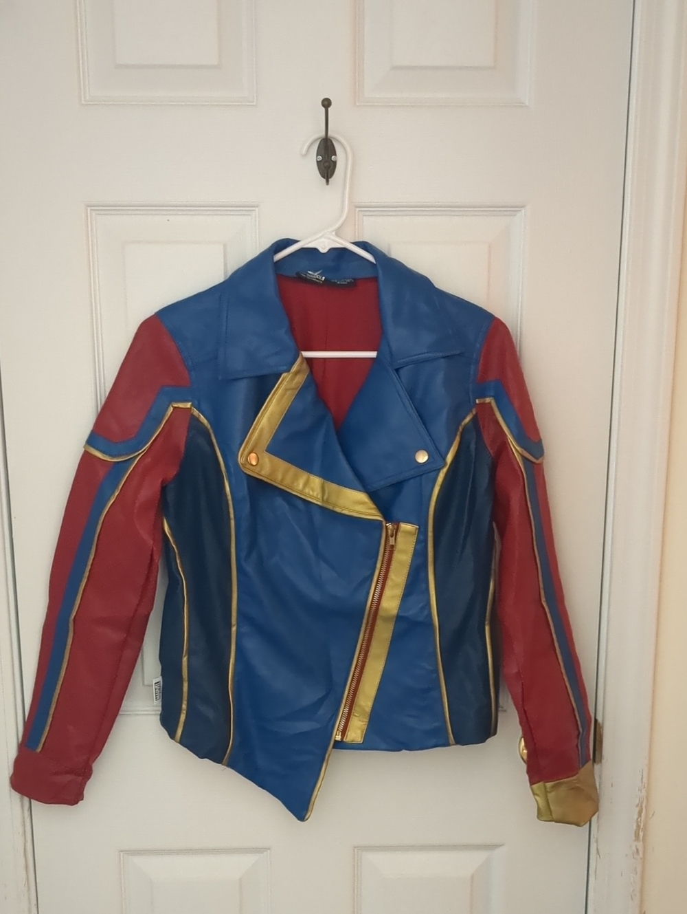 Disney Parks Her Universe Ms Marvel Faux Leather Cosplay Jacket -Size XS